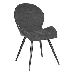 LABEL51 Chaises à manger lot de 2 51x64x87 cm tissage anthracite