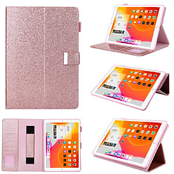 Wewoo Housse Étui Coque Pour iPad Pro 11 pouces ?2018 Etui à rabat horizontal en cuir de style professionnel avec support et fente cartecadre photoportefeuille et dragonne et fonction veille et réveil or rose