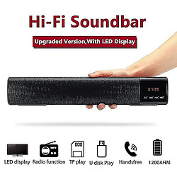 Universal TV Soundbar Bluetooth En haut-parleur portable Portable Soubitre sans fil Player stéréo Wireless | Soundbar (noir)