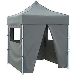 vidaXL Tente de réception 2x2 m Anthracite