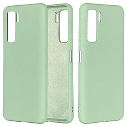 Coque en silicone liquide vert pour votre Huawei P40 Lite 5G/Nova 7 SE