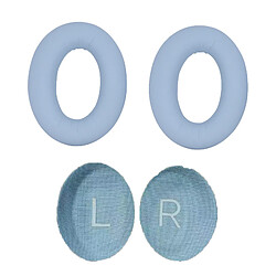 Avis INF Coussinets d'oreille en cuir protéiné pour casque Bose QuietComfort 45 LightBlue