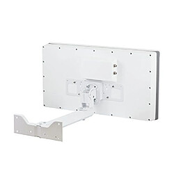 antenne Telestar Digiflat 2 lits jumeaux par satellite plat pour 2 participants (LNB: 0.2dB, 33,7 dBi gain, fenêtre-mur / poteau, boussole, outil de montage) blanc