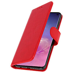 Avizar Housse Samsung Galaxy S10 Étui Portefeuille Support Stand rouge