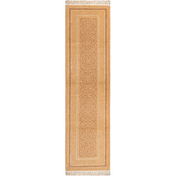 Vidal Tapis de couloir en laine 302x81 brun Darya