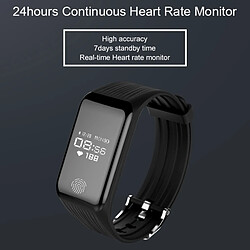 Wewoo Bracelet connecté Smartwatch Fitness Tracker 0,66 pouces OLED à puce, IP67 Étanche, Mode Sport de Support / Moniteur de Fréquence Cardiaque Continue / de Sommeil / Rappel d'Information Bleu