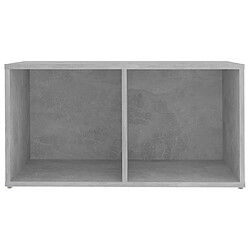 Acheter vidaXL Meuble TV gris béton 72x35x36,5 cm bois d’ingénierie