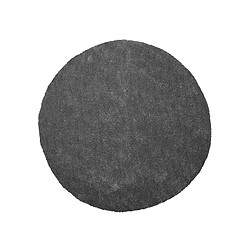 Beliani Tapis rond en tissu gris foncé DEMRE