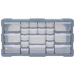 vidaXL Organisateur multi-tiroirs avec 22 tiroirs 49x16x25,5 cm