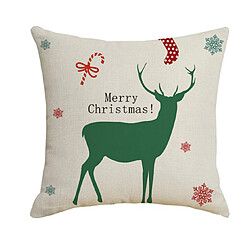 Avis P51 4PCS 45 * 45cm Christmas De Noël Lettres Modèle Taie d'oreiller Taie d'oreiller Tampon Coussin Coussin Coussin House Meuble Décoration