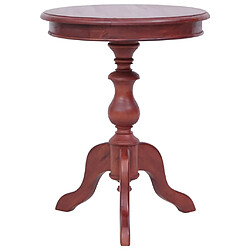 Maison Chic Table d'appoint | Table Basse Marron 50 x 50 x 65 cm Bois d'acajou massif -GKD53968