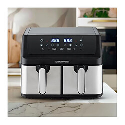 Avis Friteuse sans huile - ARTHUR MARTIN - Airfryer AMPF9 - 2 cuves de 4,5L - 2000W - Affichage LED