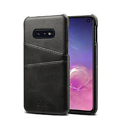 Wewoo Coque Souple Étui de protection Suteni Texture veau pour Galaxy S10 E avec fentes cartes Noir