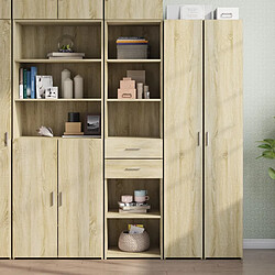 vidaXL Buffet haut chêne sonoma 45x42,5x185 cm bois d'ingénierie