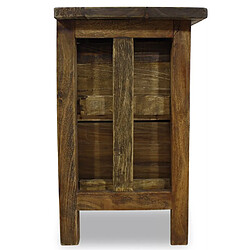 Helloshop26 Table de nuit chevet commode armoire meuble chambre bois de récupération massif 40 x 30 x 51 cm 1402053 pas cher