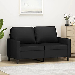 Maison Chic Canapé à 2 places,Sofa de Salon,Canapé droit Noir 120 cm Velours -GKD312416