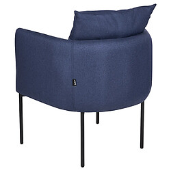 Beliani Fauteuil MALMOS Tissu Bleu foncé pas cher