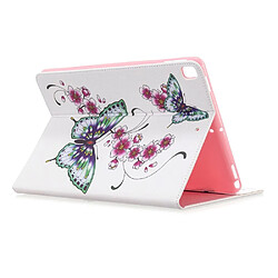 Acheter Etui en PU impression de motifs avec support papillon vert pour votre Apple iPad 10.2 (2019)