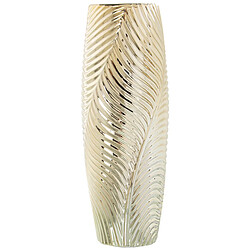 Vase Alexandra House Living Doré Céramique 14 x 15 x 36 cm