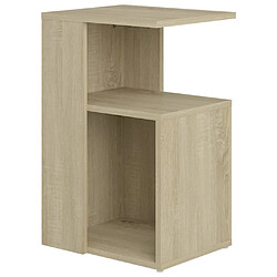 vidaXL Table d'appoint Chêne sonoma 36x30x56 cm Bois d’ingénierie