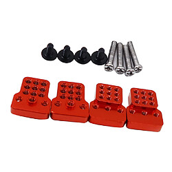 Avis 4x Panier D'amortisseur Avant / Arrière Pour Pièces De Mise à Niveau De Voiture 1:16 WPL C24 RC Rouge