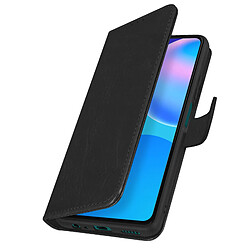 Avizar Étui Huawei P smart 2021 Protection avec Porte-carte Fonction Support Noir