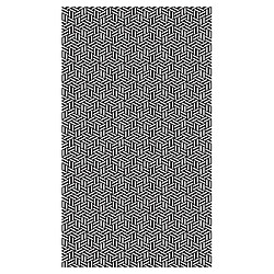 Alter Tapis de salle de bain, 100% Made in Italy, Tapis antitache avec impression numérique, Tapis antidérapant et lavable, Optique - Modèle Adamina, 120x70 cm