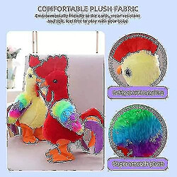 Universal Électrique Crihing Poulets Toy Fun Singing Roosters Cadeau d'anniversaire en peluche (rose) pas cher