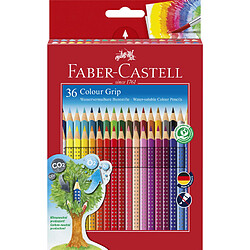 FABER-CASTELL Crayons de couleur Colour GRIP, étui de 36 ()