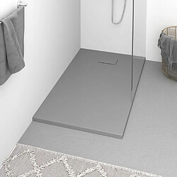 vidaXL Receveur de douche SMC Gris 120x70 cm