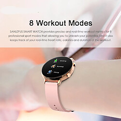 Avis Universal Smartwatch rose Bluetooth Appeal Homme Femme Smartwatch imperméable ECG PPG Fitness Bracelet Android Apple Xiaomi |