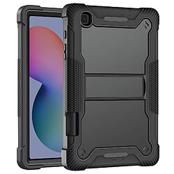 Avizar Coque pour Samsung Galaxy Tab S6 Lite Antichoc Béquille Support Noir