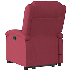 Acheter vidaXL Fauteuil inclinable de massage Rouge bordeaux Tissu