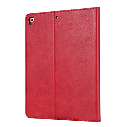 Wewoo Housse Étui Coque en cuir à rabat horizontal Texture de peau pour iPad 9.7 2018/2017 / Air / Air 2 / Pro 9.7avec cadre photo et supportlogements cartes et porte-cartes Rouge