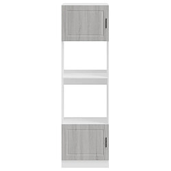 Avis vidaXL Armoires de four 2 pcs Porto sonoma gris bois d'ingénierie