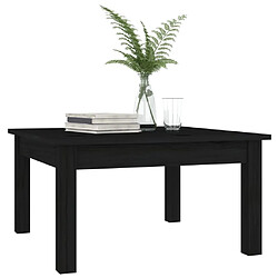 Avis Maison Chic Table basse,Table Console Table d'appoint, Table pour salon Noir 55x55x30 cm Bois massif de pin -MN56600