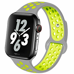 PHONECARE Bracelet SportyStyle pour Apple Watch Edition Series 7 - 45mm - Gris / Vert