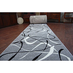 RUGSX Tapis de couloir SILVER CHOCO gris 60 cm 60x150 cm