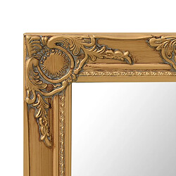 Avis vidaXL Miroir mural style baroque 50x50 cm Doré