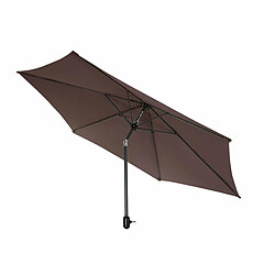 Avis Parasol DKD Home Decor Marron Noir Polyester Acier (300 x 300 x 250 cm)