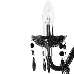 Beliani Lampe suspension KALANG Noir pas cher