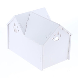 1 Pc Hamster Hérisson Cochon d'Inde Villa En Bois Petits Animaux Maison En Bois Blanc pas cher