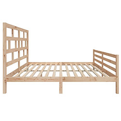 Acheter vidaXL Cadre de lit sans matelas bois massif