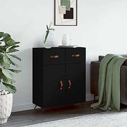 vidaXL Buffet noir 69,5x34x90 cm bois d'ingénierie