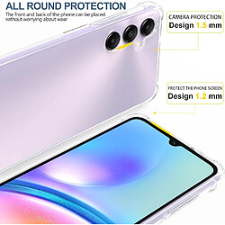 Coque Pour Samsung Galaxy A05S 4G Silicone Transparente Angles Renforces + 2 Verres Trempes Little Boutik©