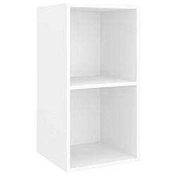 Avis vidaXL Meubles TV muraux 4 pcs Blanc Bois d'ingénierie