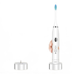 Universal Brosse à dents électrique portable à vibrations sonores Brosse à dents étanche rechargeable USB 5 modes réglables Outils de soins bucco-dentaires | Brosse à dents électrique