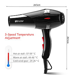 Universal Sèche-cheveux 240V Professionnel 3200W Puissance Puissante Coiffeur Salon Outils de Styling Sèche-cheveux Chaud/Froid 2 Réglage de Vitesse |