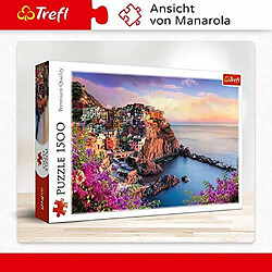 TREFL Puzzle 1500 piAces, Vue de Manarola, Puzzle Ocean Paradise de la cAte dItalie, Puzzle Adulte, Trefl 26137