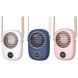 Ventilateur de Cou Portable Personnel, ventilateur de Cou Suspendu, Mini Ventilateurs de Refroidissement Silencieux Portables Portables Rechargeables pour l'extérieur Affichage à LED